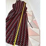 Anne Klein Broadway Lights Drawstring Midi Dress Cinnamon & Black Womens Size S Photo 5