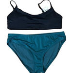 ANDIE  Bikini Set Maui Top Bikini Bottom Swimsuit Aegean Teal Black sz L NWT/NWOT Photo 0
