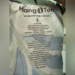 Hang Ten Plant Fitted Long Sleeve UV Protect Top Size Large Blue Pocket Outdoor Photo 1