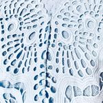 Jessakae Light Blue Floral Lace Tulle Puff Sleeve Sequin Dress. Size XL Photo 3