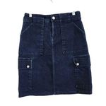 Tommy Hilfiger 90's Vintage  Dark Wash Denim Skirt With 6 Pockets Blue Size 4 Photo 0