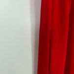 BCBGMAXAZRIA  Women's Red Sleeveless‎ Cut-Out Shoulder Detail Jumpsuit Size XS Photo 11