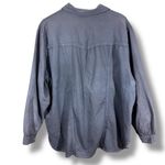 Vintage Smokey Gray Denim Seam Detail Button Up Shirt Size 2X Photo 8