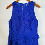 Laundry by Shelli Segal Cobalt Blue Lace Sleeveless Midi Dress Size 10 Photo 2