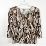 J.Jill Linen Blend Multicolored Buttoned Cardigan, Size XS Photo 0