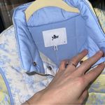 Yllw the label toile amelia quilted vest jacket convertible colorblock puffer Blue Photo 4