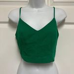 Lulus Out Tonight Emerald Green Lace Up Back Sleeveless V Neckline Crop Top Photo 3