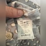 Rosso35 Geneva Ankle Pant Italian Dot Abstract Print Cotton Stretch Size 40 US 8 Gray Photo 8