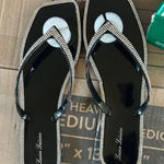 Lauren Lorraine  Black Rhinestone Women's Sandals size 10 Photo 0