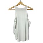 Fabletics White High Round Neck Muscle Tank Top S Photo 1