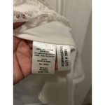 Women’s Size 18 W White Midi Dress Sleeveless Lace Overlay Shark tail Hem Bride Photo 3