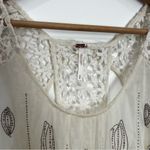 Free People  beaded sheer sleeveless blouse Women’s SIZE‎ MEDIUM festival fairy Photo 1