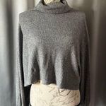 Hollister  flowy boxy grey turtle neck size medium Photo 0