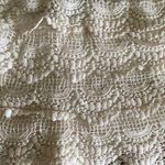 White Lace Shorts Size L Photo 2