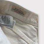 Levi's Levi’s Ribcage Denim Shorts in Cream Size 25 Photo 3