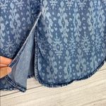 Anthropologie Anthro. Holding Horses - Chambray Ikat Print Button Up Photo 7