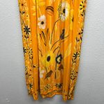 Womens Floral Gardencore Cottagecore Festival Vacation Cruise Beach Sun Dress M Yellow Size M Photo 8