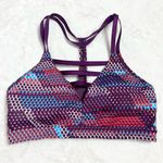 Victoria's Secret Victoria’s Secret Sport VSX Purple Geometric Racerback Sports Bra Size Small Photo 9
