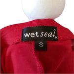 Wet Seal VTG Y2K Red Strapless Bodycon Ruffle Dress Size Small Photo 2