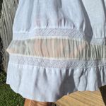 120% Lino 42 S White Sleeveless Lace Linen Silk Dress Made In Italy Photo 2