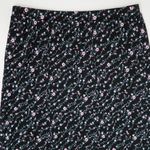 Dress Barn Vintage 90s  Black & Pink Floral Skirt Photo 4