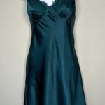 White Fox Boutique NWT  Satin New World Mini Slip Dress in Steel Size Large Photo 3