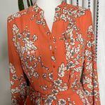 Nanette Lepore 🌻 Floral Orange Dress Size 10 Photo 1