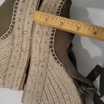 Ralph Lauren Olive Green Espadrille Wedge Sandals Size 7 New Photo 10