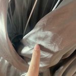 Reformation  Terezia Silver Mini Wrap Dress Size L Festive Holiday Cocktail Hoco Photo 5