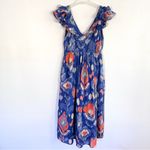 Banjanan Maya Midi Dress in poppy mallow Sz S Blue Photo 1