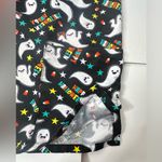 Halloween Cartoon Scrub Top By Cassandra‎ O Women Size L Ghosts Stars Candy Corn Black Size L Photo 5