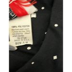 Vintage 1980s KR of NY Dress‎ Women's 7/8 Black White Polka Dot Puffy Sleeves Photo 5