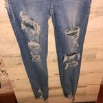 American Eagle curvy high rise Jeggings distressed jeans 0 next level stretch Photo 8