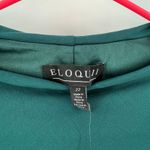 Eloquii Dress Size 22 Ruched Single Long Sleeve NWT Plus Curvy Midi Dark Sea Photo 3