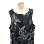 City Chic  Black White Rose Floral Print Fit & Flare Tulle Dress Plus Size XXL 24 Photo 1