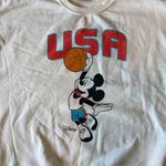 Junkfood Disney Mickey Mouse USA Basketball Crewneck Sweatshirt Photo 4