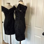 Scott McClintock vintage bedazzled jacquard goth pencil dress Black Size 10 Photo 8