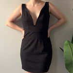 Revolve  NBD Black Sleeveless Dress Plunge Wired V-Neck Mini Zip Up Zipper Solid Photo 0