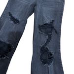 BP Nordstrom Womens Sz 27 Black Denim Destroyed Low Rise Wide Leg Jeans Photo 1