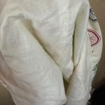 Modcloth Size Large Sleeveless Tie-Waist Shirt Dress Bicycle Print White Photo 5