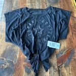 l*space Revolve L* XS Go For It Crop Top Black Tie Up Athleisure Sporty Lounge New Photo 1