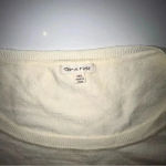 Tea N Rose Colorblock Front Pocket Cream & Mustard Sweater Fall M/L Photo 2