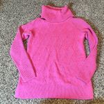 Talbots Pink Textured Turtleneck Sweater Women's XS Speckled Knit Photo 0