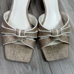 Vince Camuto  canvas leather knotted Selarin open toe sandals shoes size 8.5 Photo 5