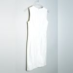 Piazza Sempione Shift Textured White Cotton Dress Size 42 Photo 6