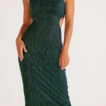 MINKPINK Green Midi Dress Pink Mink Photo 0