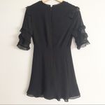 Topshop Black Floral Embroidered Dress Photo 5