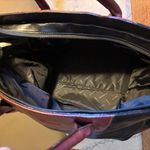 Samsonite Heritage Industries Large Satchel Tote Bag Black Brown Leather Zip Top Photo 10