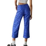 Anthropologie  Maeve The Colette Blue Wide Leg Lace Cropped Pants 32 Photo 1