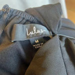 Lulus New Dance the Night Away Maxi Gown Black Surplice Dress Medium Formal NWT Photo 15